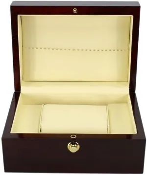 Watch Box Watch Box Bright Red Wood Watch expressive unused consolidation sunflower moisture Box Jewelry Packaging Solid Wood 
