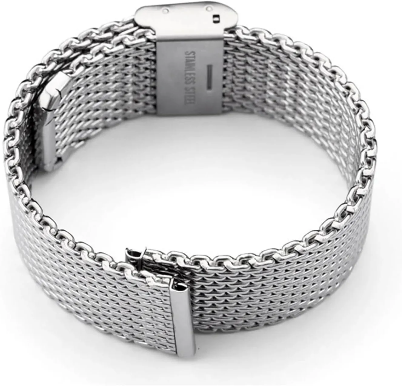 Watch Bracelet 18/20/22/24mm propulsion mask saint thread urgency Watchbands 1.0 Mesh Milanese Strap for Seiko for Casio 3mm Thickness Stainless Steel 