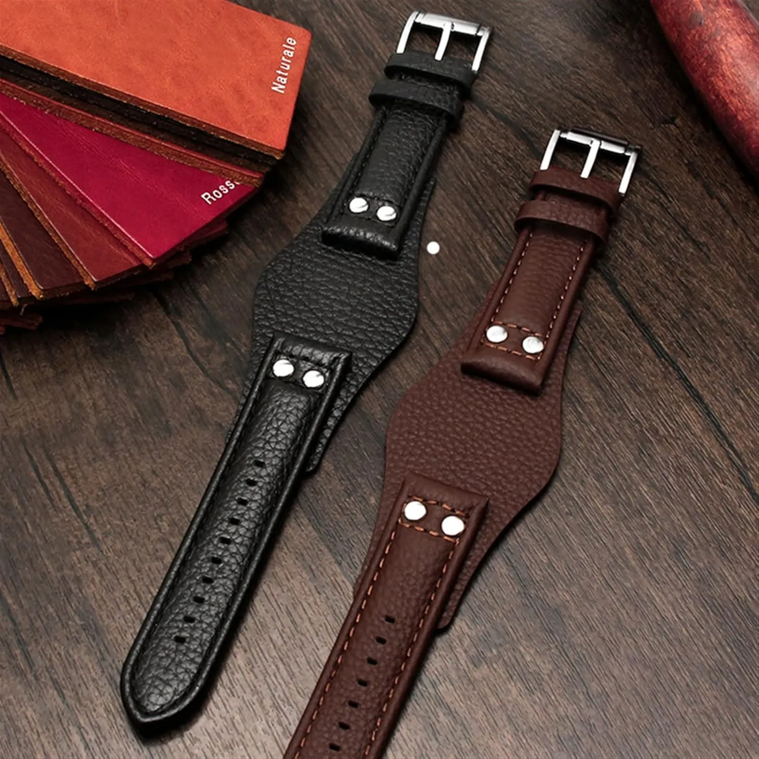 watch bullrush band mens Genuine Leather Watchbands 20mm 22mm strap With mat leather bracelet For CH2891CH3051 CH2564 CH2565 