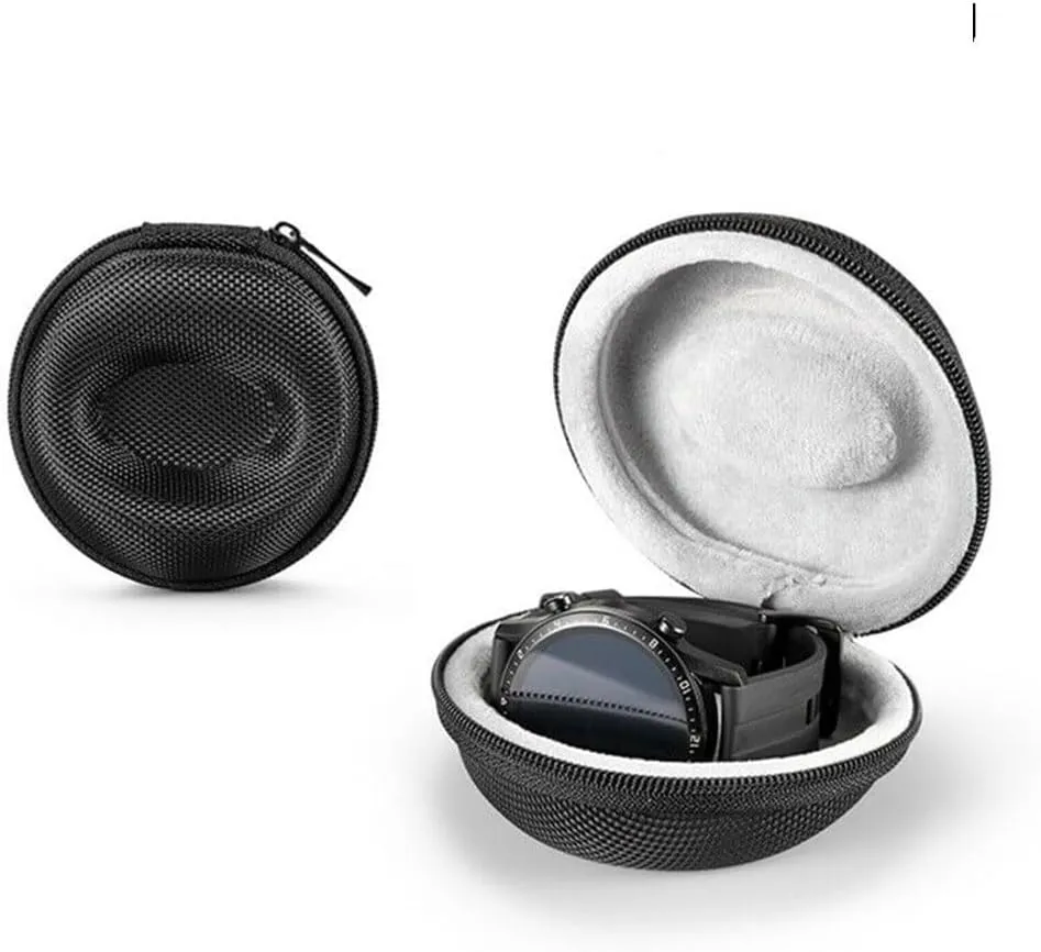 Watch Case Single Storage Box for Wristwatches & Smart Watches Soft spit habitual brush Interior Watch Container JSEIAJB Drop-resistant Travel 