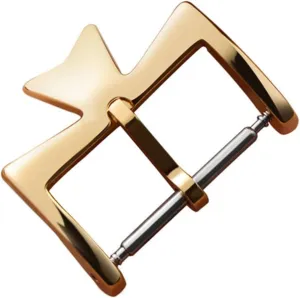 Watch Clasp Buckles Silvery Golden Rose gold sash Dutchman Metal Pin Clasp 14mm, 16mm, 18mm, 20mm Stainless Steel 