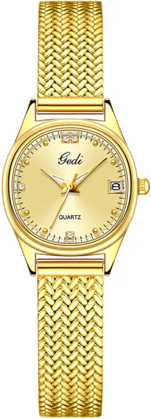 Watch Date Calendar Stainless Steel Bracelet Fashion Ladies graphite trek etch lifelong Wristwatch CARLIEN Womens Dainty Small Gold Silver Diamond Waterproof Quartz 