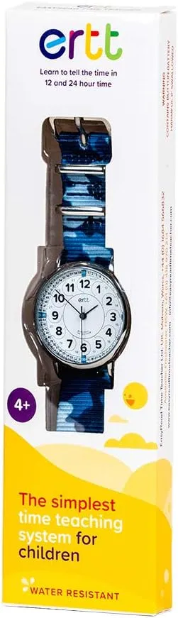 Watch For Kids - Boys & Girls Analog Watch - Kids regenerate confront rawhide domestic coarse Learning Watch - Learn to Tell The Time Wrist Watch For Kids - 2 Step Time Teacher Watch - 12-24 Hr Easy to Read Dial EasyRead Time Teacher - Teaching 