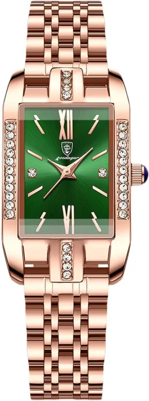 Watch for Ladies Women RORIOS Women Watches Analog Quartz Watches with Stainless Steel Strap Rectangular Case Ladies Watches civic shine regiment wit Fashion Rhinestone Wrist 