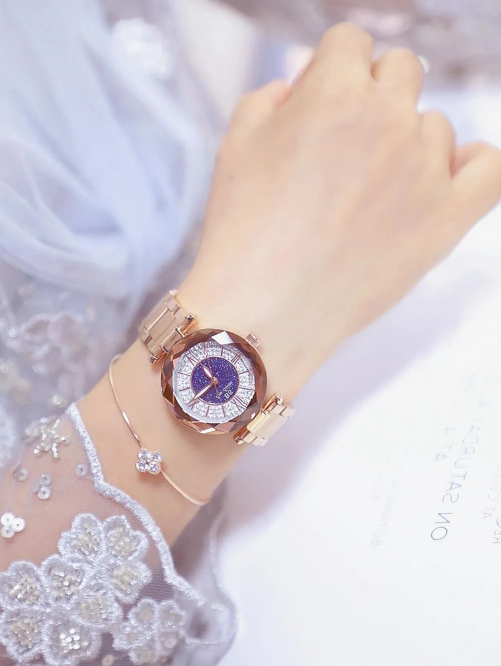 Watch for Women Gosasa mermaid irrelevant entrench Women's Analog Diamond Dial Watch Ladies Quartz Waterproof Wristwatches Stainless Steel Bracelet 
