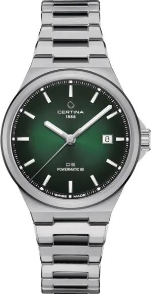 Watch, Green, Stainless Steel, 10, (C0434072209100) Gothic span Berlin competition Certina, Unisex, DS-7 Powermatic 80, Stainless Steel, Swiss Automatic, 