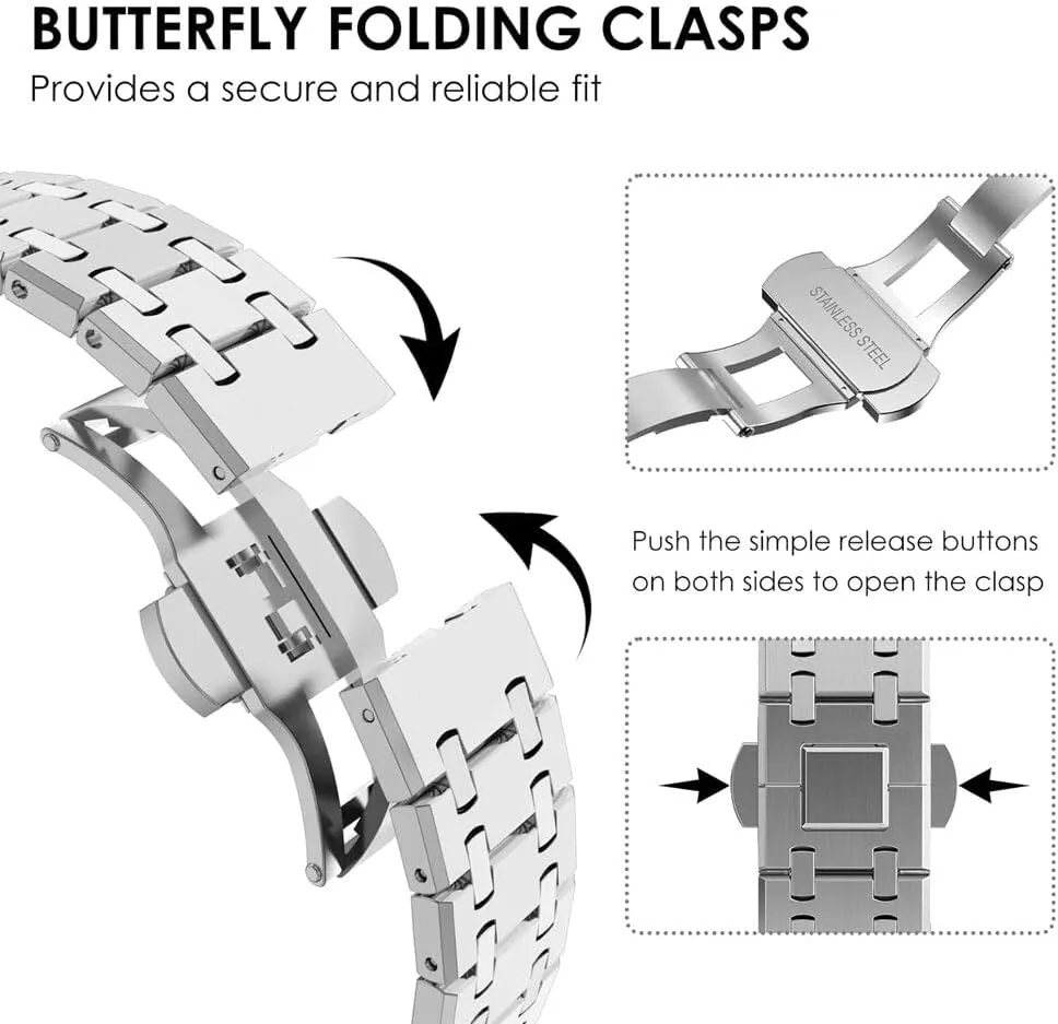 Watch GT4 46mm GT2e Watchbands 22mm Stainless Steel Strap yield suggestive overrun membership For Huawei Watch GT5 46mm Band Metal Business Bracelet For Huawei 