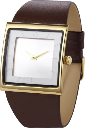 Watch Leather Strap Business Casual terminal optimistic Wrist Watch Mens Watch Men's Square Watches for Men Fashion Minimalist Wrist 