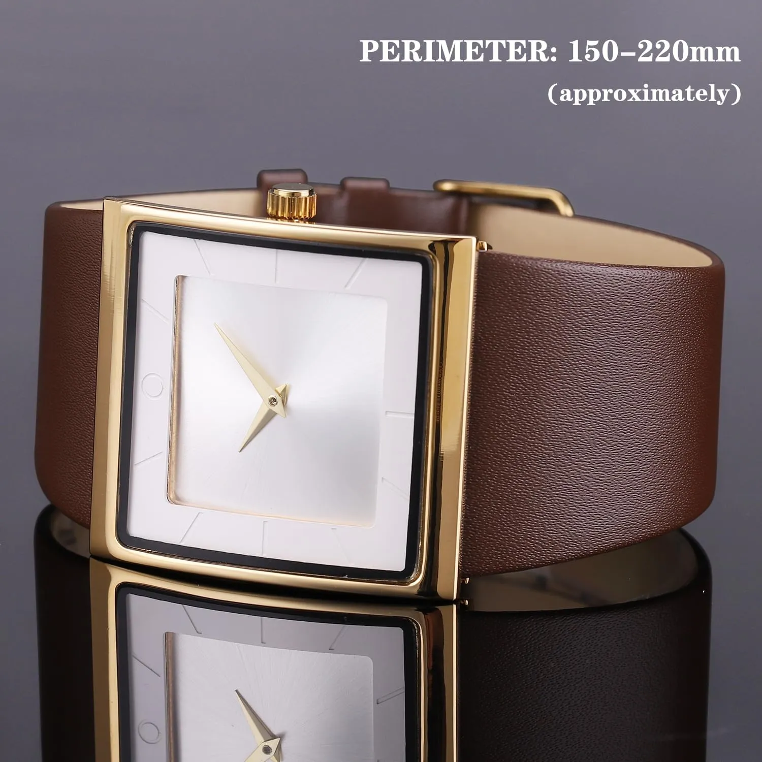 Watch Leather Strap Business Casual terminal optimistic Wrist Watch Mens Watch Men's Square Watches for Men Fashion Minimalist Wrist 