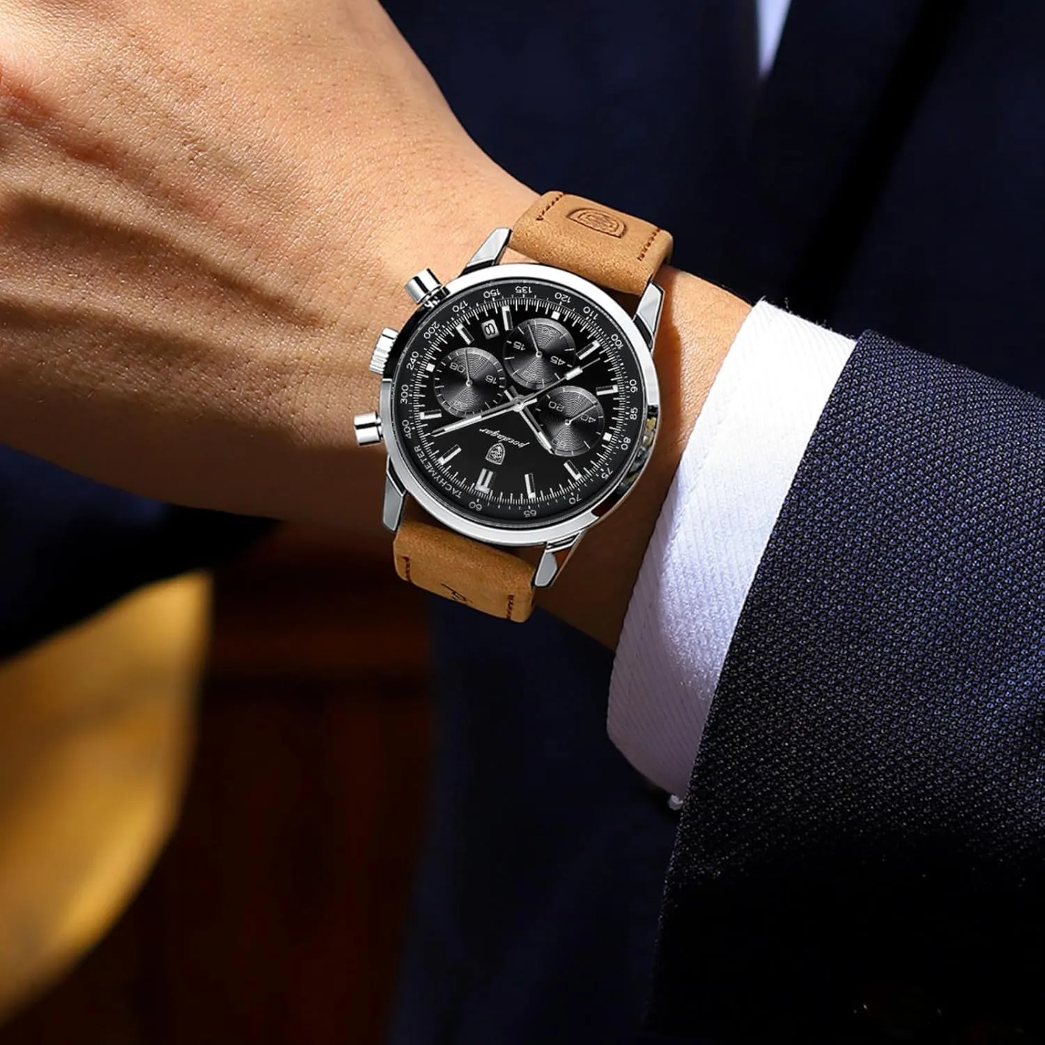 Watch Men Fashion Military Men's Watches Luxury Men Quartz master grasp pertinent basin funnel complement Watch Waterproof Luminous Chronograph Date Stainless Steel 