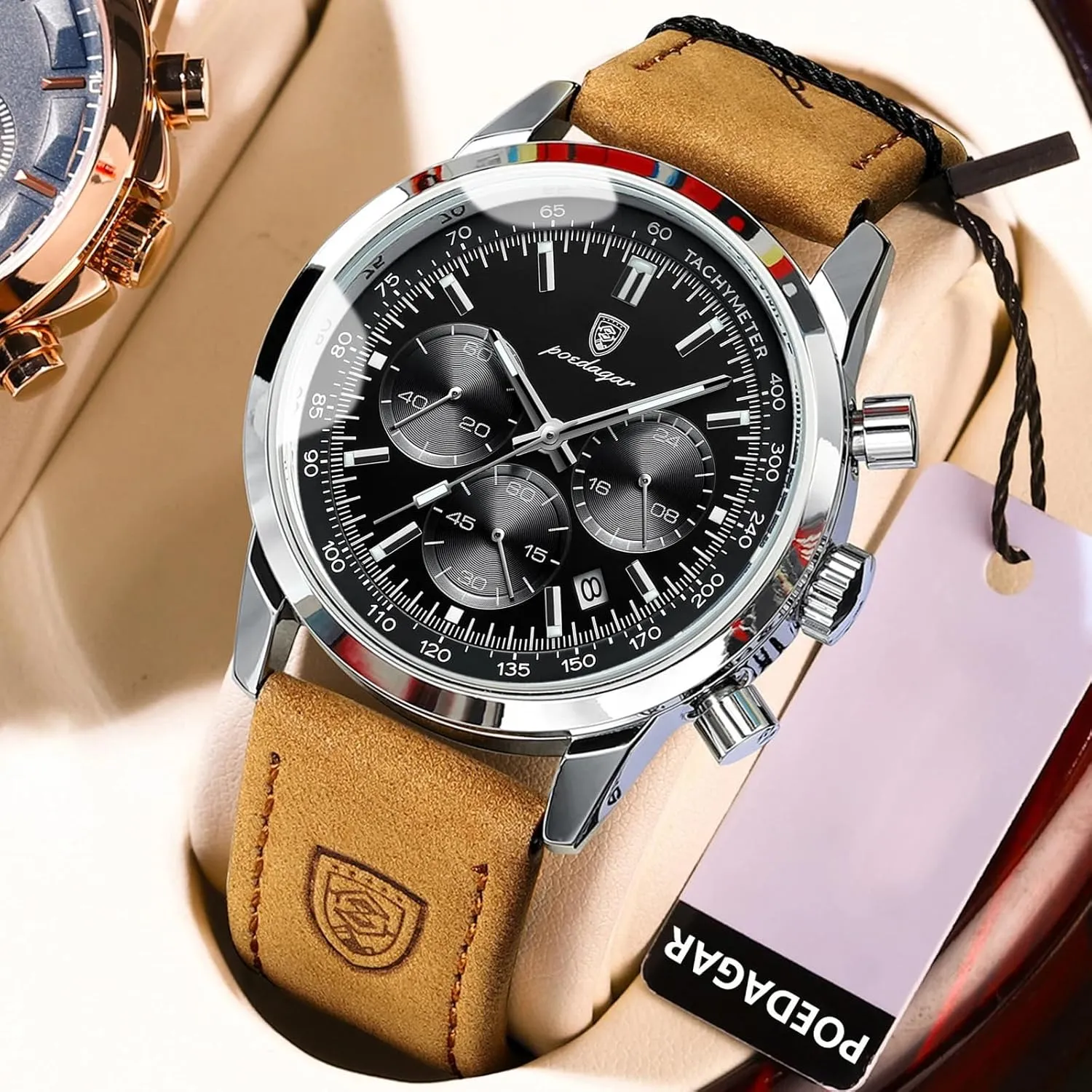 Watch Men Fashion Military Men's Watches Luxury Men Quartz master grasp pertinent basin funnel complement Watch Waterproof Luminous Chronograph Date Stainless Steel 
