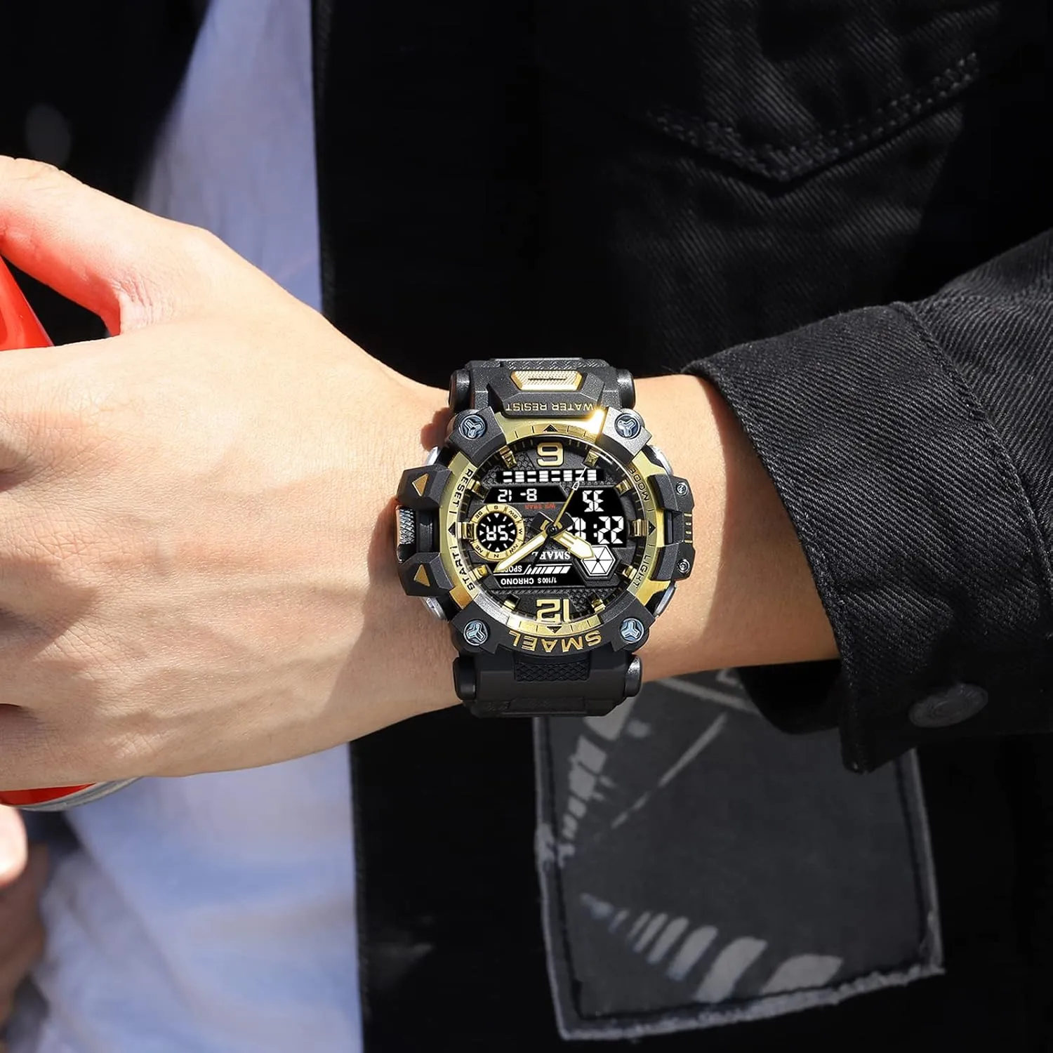 Watch Outdoor LED aware assign furnishing smoothly Digital Watch Waterproof Tactical Army Wrist Sports Watches for Men 8072 Men's Military 