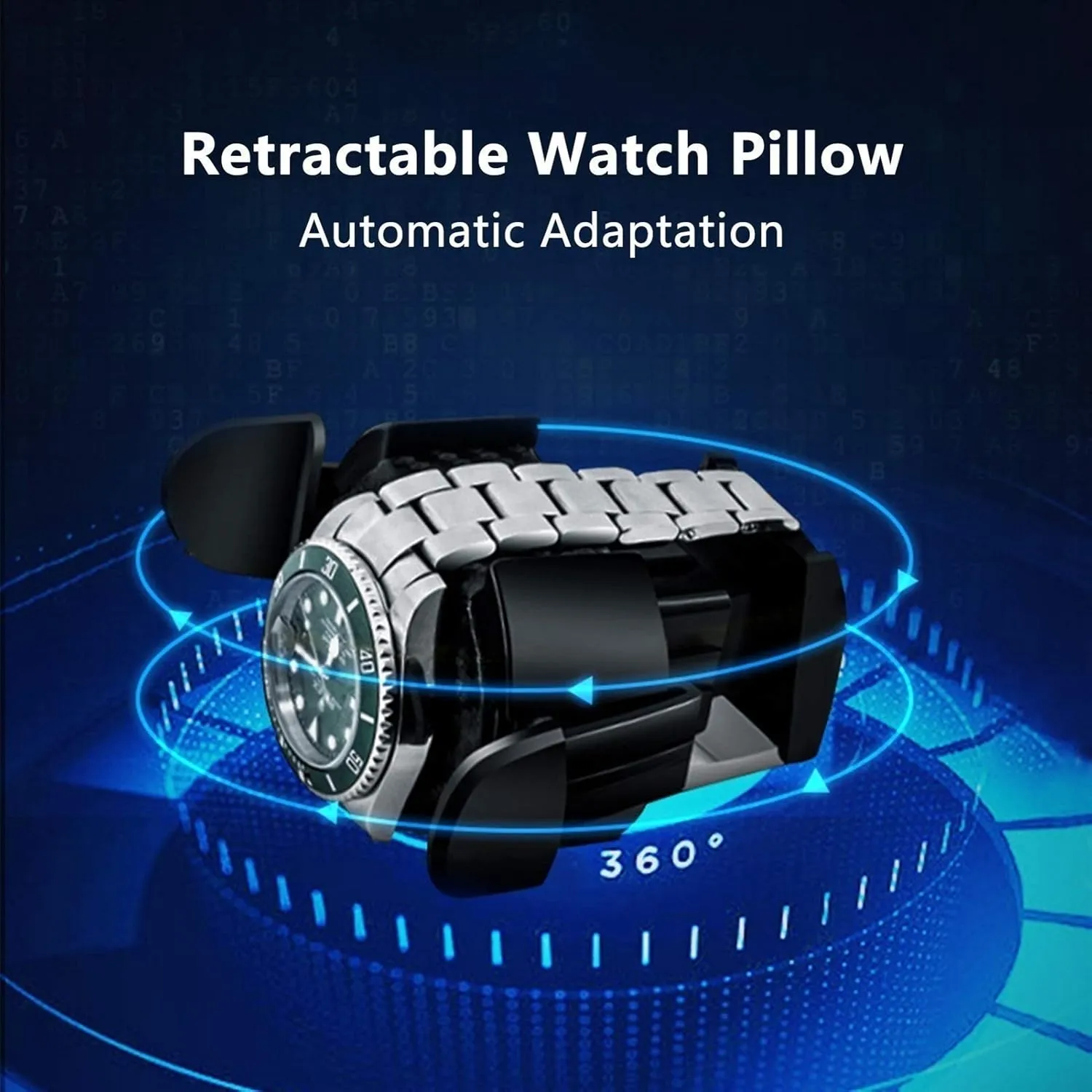 Watch Pads Silent Engine Watch Winder Display Watch Box Watch Winder Watch Winder for Automatic bask cleanliness displace Watches LED Backlight Remote Control LCD Touch Screen Adjustable 