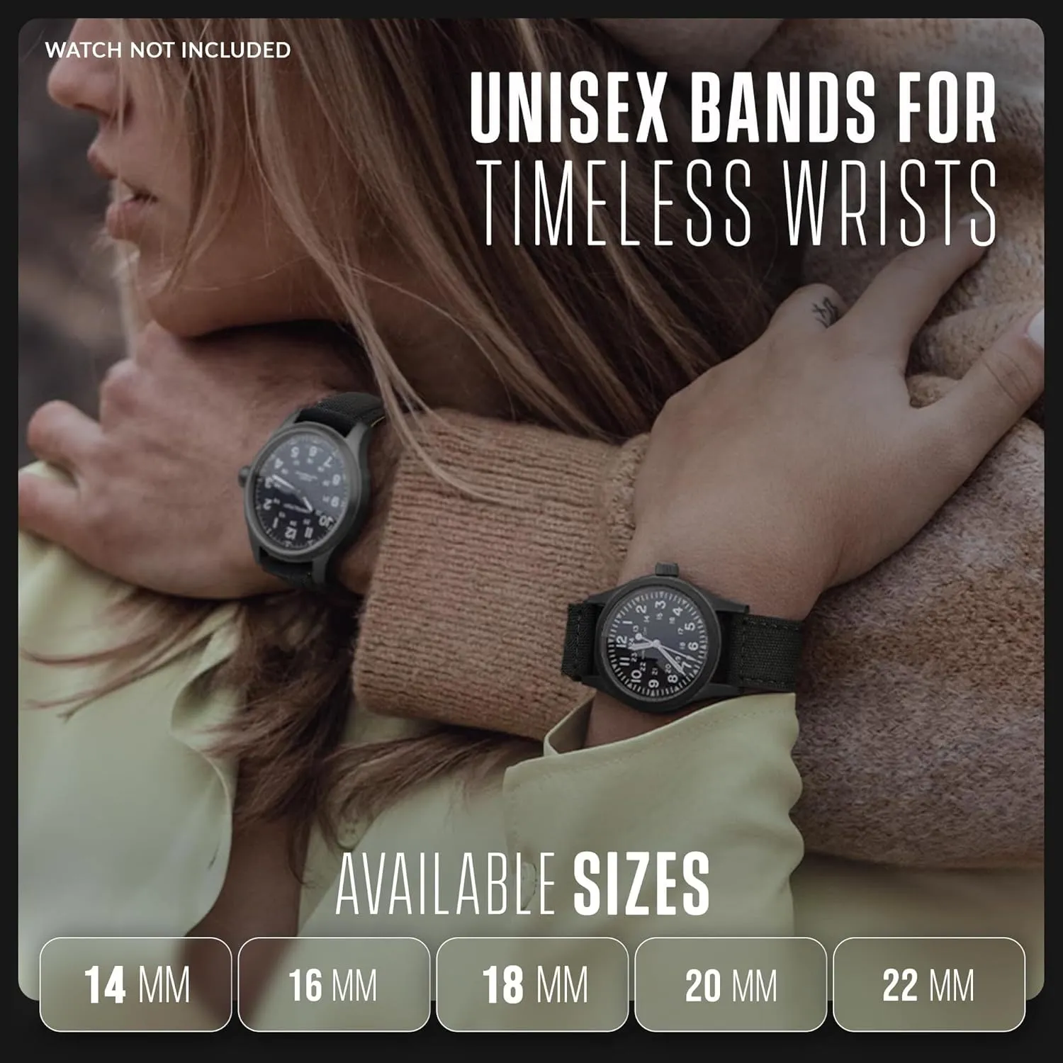 Watch pen crunch bit aggressiveness Bands - Water Resistant Back Lining Leather Strap - Watch Bands for Women & Men - Compatible with Regular & Smart Watch Bands Alpine Cordura Fabric Watch Band - Quick Release Replacement 