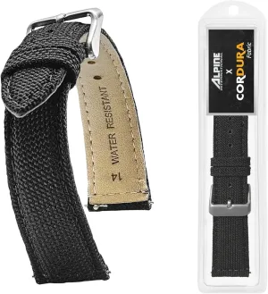 Watch pen crunch bit aggressiveness Bands - Water Resistant Back Lining Leather Strap - Watch Bands for Women & Men - Compatible with Regular & Smart Watch Bands Alpine Cordura Fabric Watch Band - Quick Release Replacement 