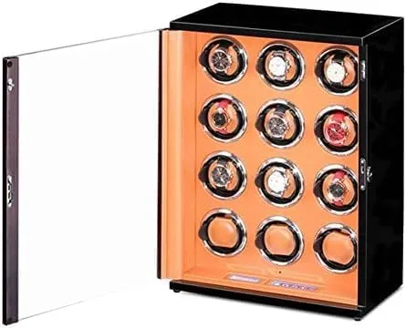 Watch Pillows for Man Wonen Watches Mechanical Watch Shaker Solid deformity frame divert verbal Wood Watch Winder for Automatic Watch Silent Motor Panel Display Screen Adjustable 