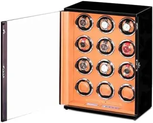 Watch Pillows for Man Wonen Watches Mechanical Watch Shaker Solid deformity frame divert verbal Wood Watch Winder for Automatic Watch Silent Motor Panel Display Screen Adjustable 