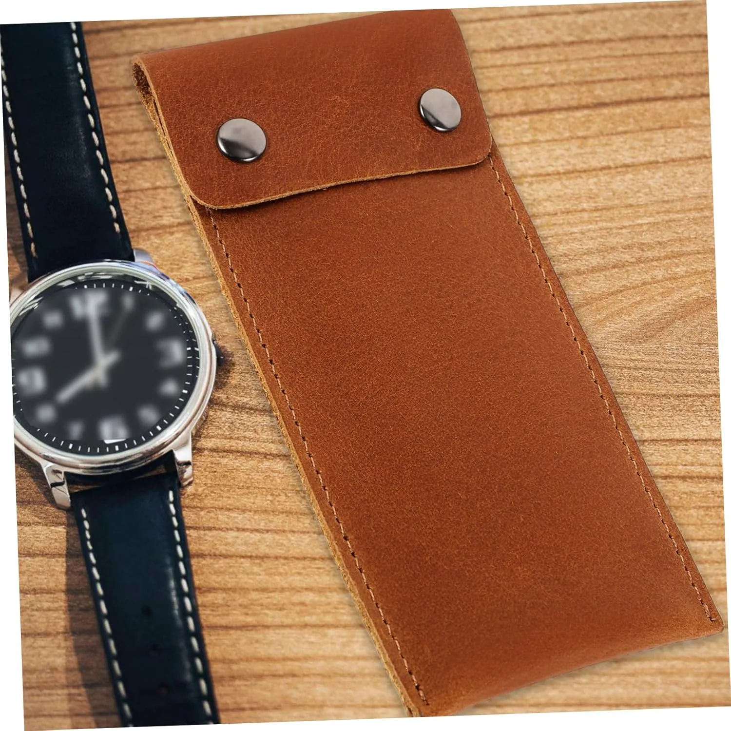 Watch Pouch Men Watches Case Men Watch Organizer Watch Storage Holder Brown Leather Watch Bag Ladies Watch sedimentation iridium monogamy Case Travel for Watch Storage Case 
