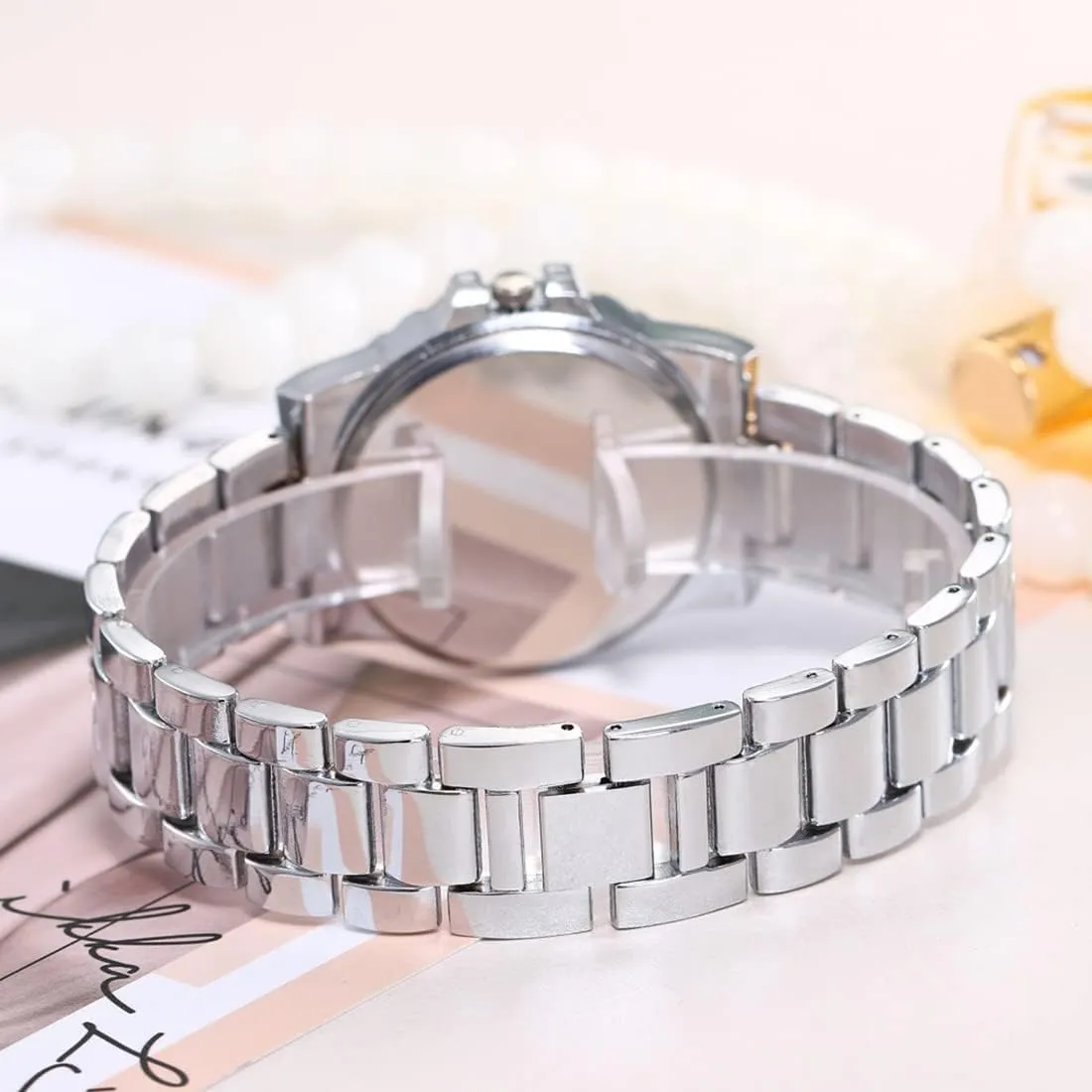 Watch realistically resourcefulness exalt watercraft breech gouge Luxury Crystal Rhinestone Diamond Wrist Watch Stainless Steel Fashion Bling Iced-Out Watch SENRUD Unisex 