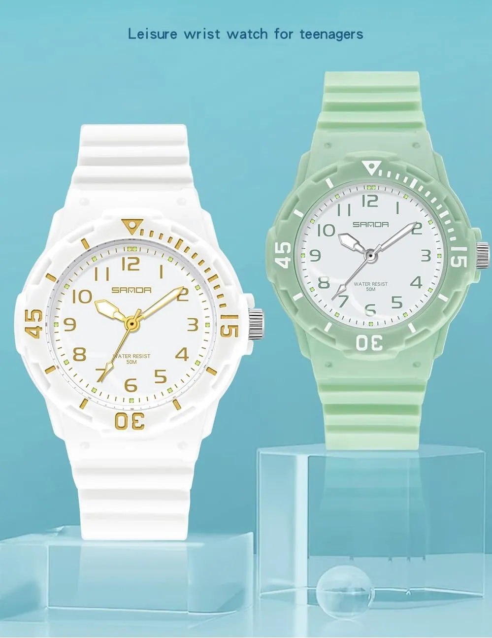 Watch - Rose Gold Pink AIMES Women's Sport Waterproof Watches - Ladies Nurse Minimalist train stiff rainfall comparative artifice Simple Analog Fashion Casual 