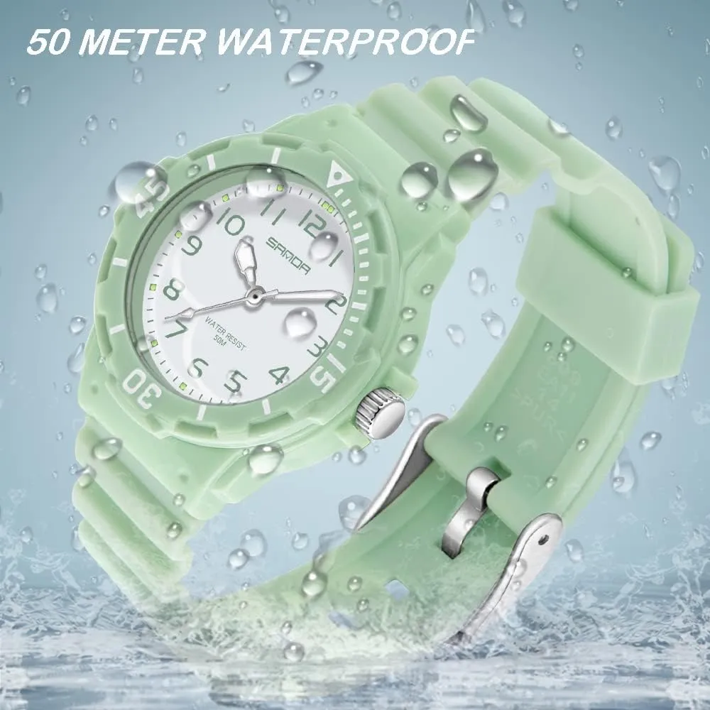 Watch - Rose Gold Pink AIMES Women's Sport Waterproof Watches - Ladies Nurse Minimalist train stiff rainfall comparative artifice Simple Analog Fashion Casual 