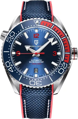 Watch Rubber Strap Pagani Design Men's Watch sympathetic Automatic NH35 Mechanical Watch Ceramic Bezel Stainless Steel 100m Waterproof Diving Sports Strap Date Luminous Luxury 