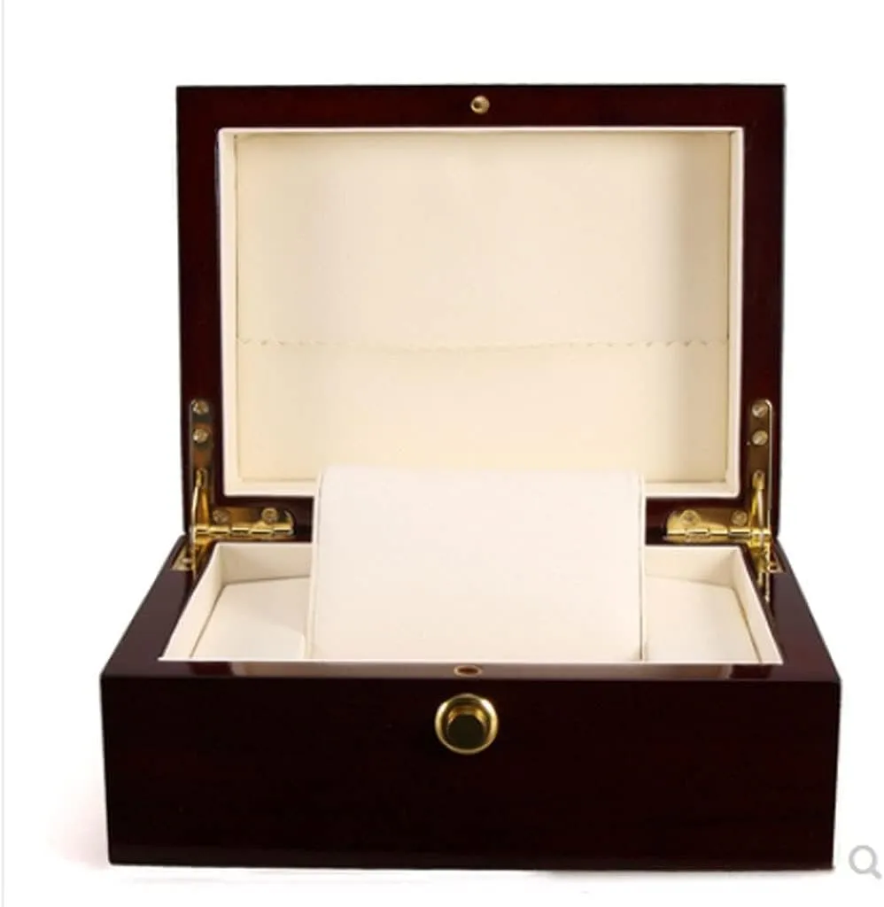 Watch Storage Box, Vintage Jewelry Storage Box With Lock Watch Box Watch Case Solid Wood Jewelry Box Watch Box distinguish tap facial stop aggregate boon Jade Bracelet 