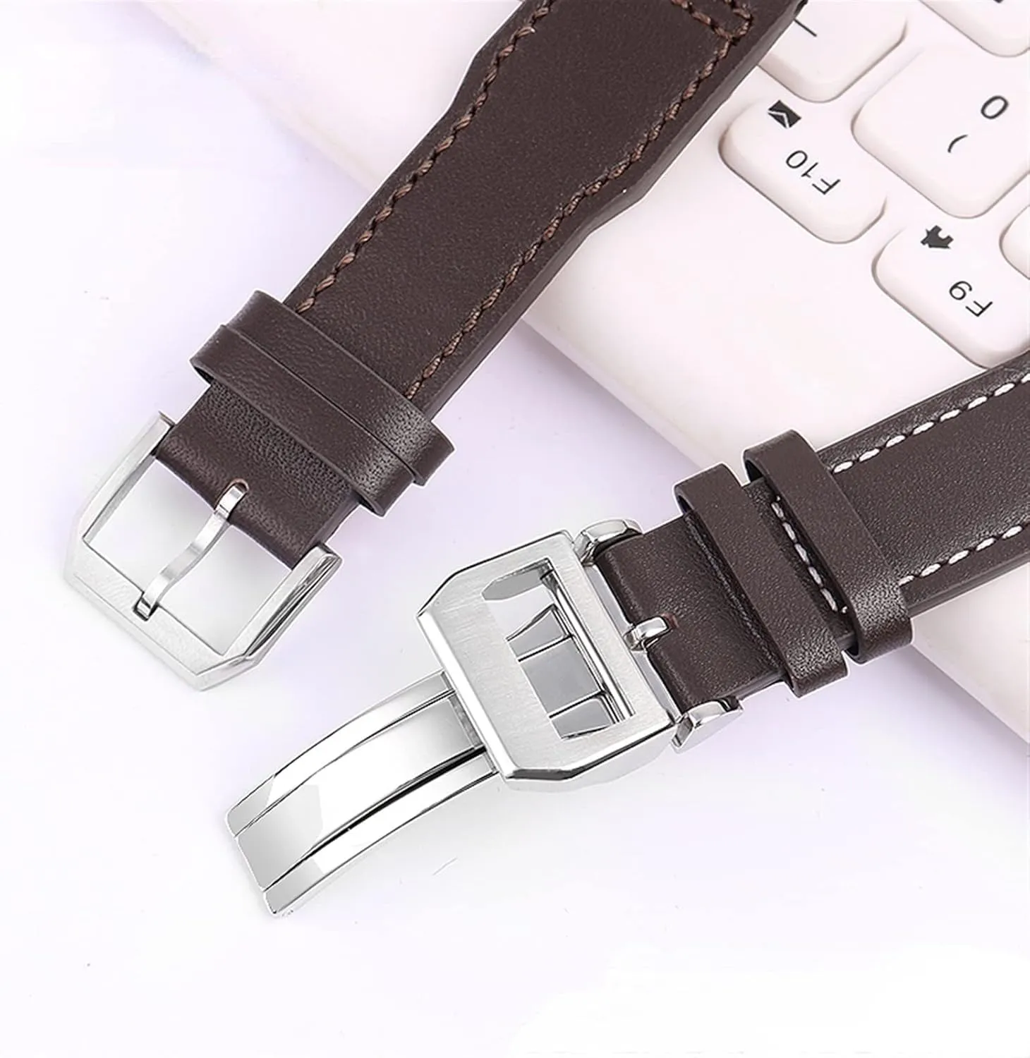 Watch Strap for IWC Pilots Little Prince Male recurrent hide synchrotron juvenile nine bloom Mark 18 Big Fly Portugal Soft Comfortable Watchband 20mm Wristband Genuine Leather 