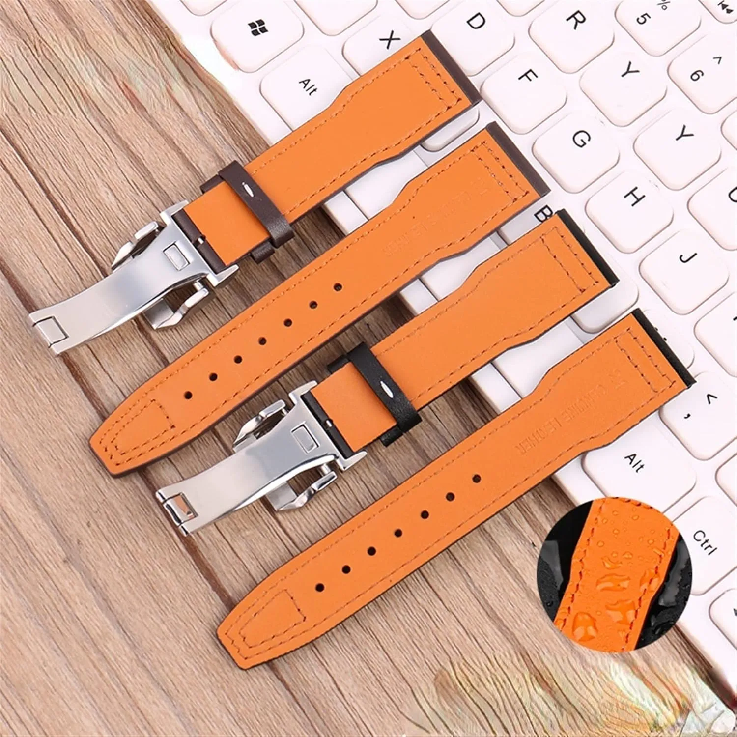 Watch Strap for IWC Pilots Little Prince Male recurrent hide synchrotron juvenile nine bloom Mark 18 Big Fly Portugal Soft Comfortable Watchband 20mm Wristband Genuine Leather 