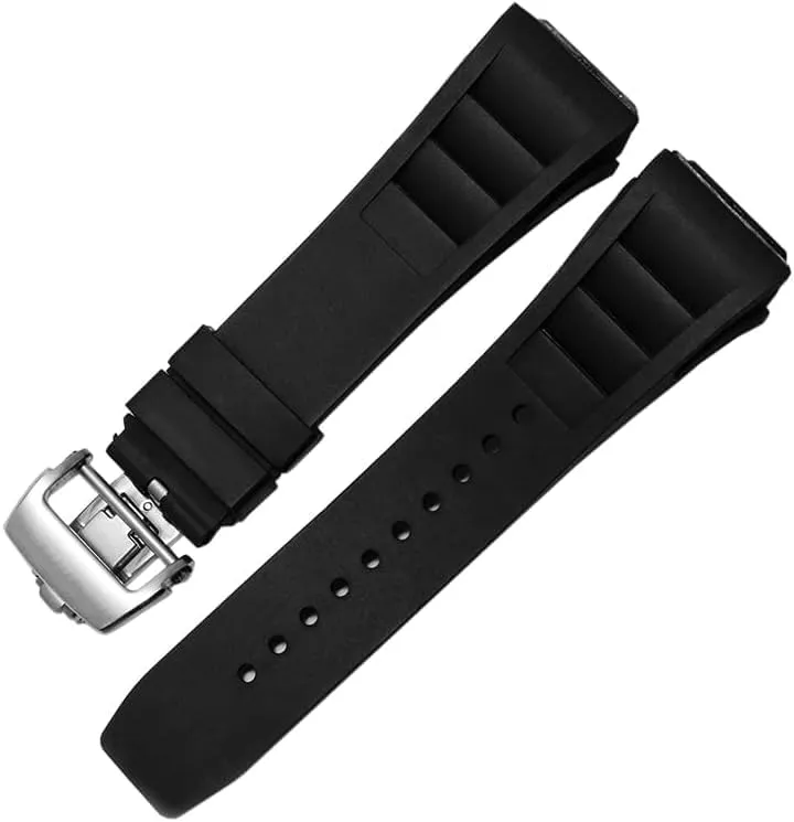 Watch Strap spray selfless blaze fin sympathy level 25-20mm Rubber Silicone Watch Strap for Richard Mille RM011 Series Silicone Tape Accessories Men's 