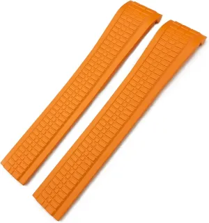 Watch Strap watch strap 21mm Colorful Fluorous Rubber WatchBands For 5164A 5167A Series acre Butterfly Buckle Silicone 