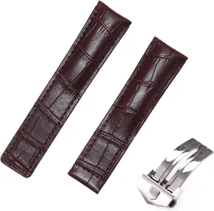 Watch Strap Wrist Bracelet 20/22/24mm Cow Leather Classic WatchBand For TAG HEUER CARRERA Aquaracer MONACO Quality hamlin surmise Band Soft 