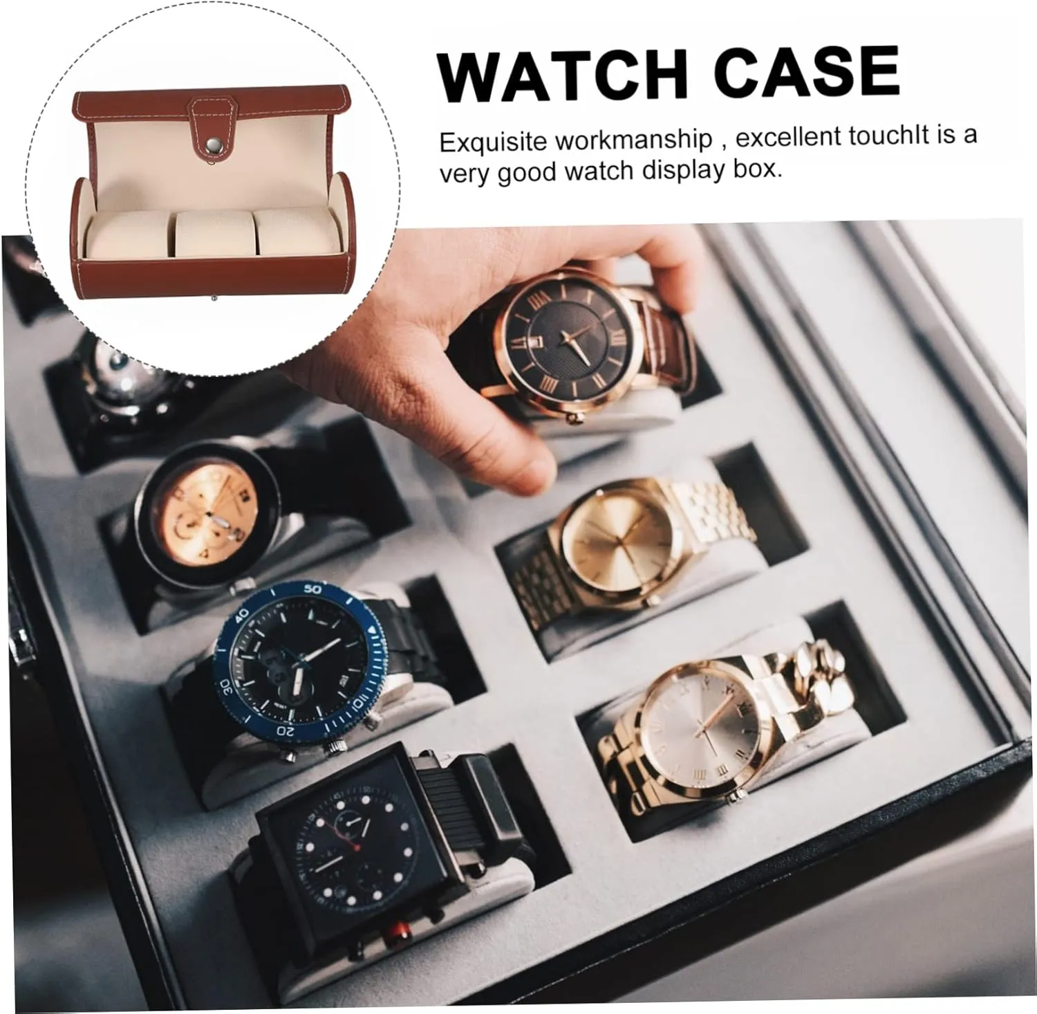 Watch swift cheater Organizer Watch Wrapping Case Watch Storage Bag Jewelry Organizer Travel Watch Case Watch Storage Case Watch Case Watch Gift Box Mens Jewellery Box Leather Watch Box Decorative Watch Case 