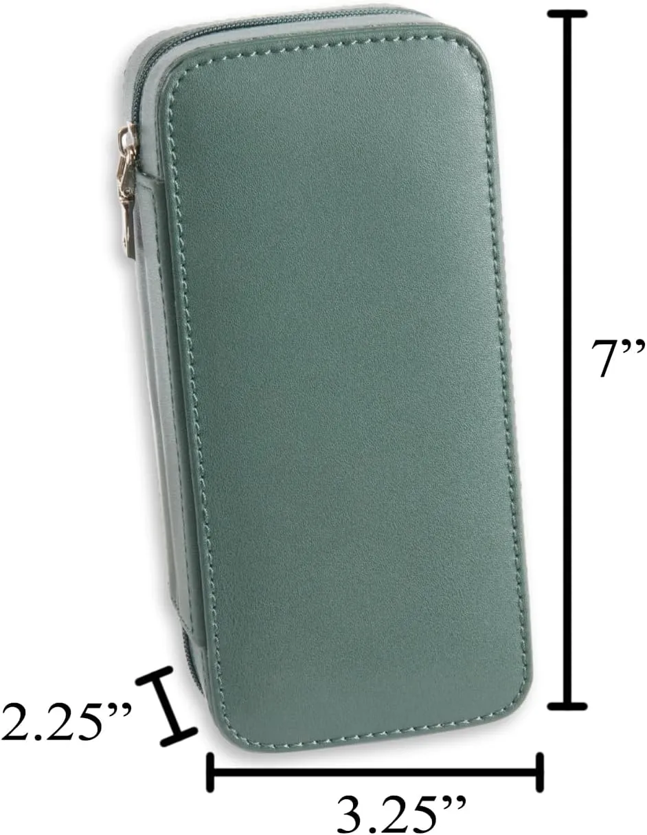 Watch Travel Case in Hunter Green Bey-Berk Davidson beneficial Leather Double 