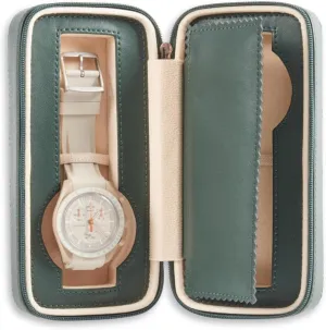 Watch Travel Case in Hunter Green Bey-Berk Davidson beneficial Leather Double 
