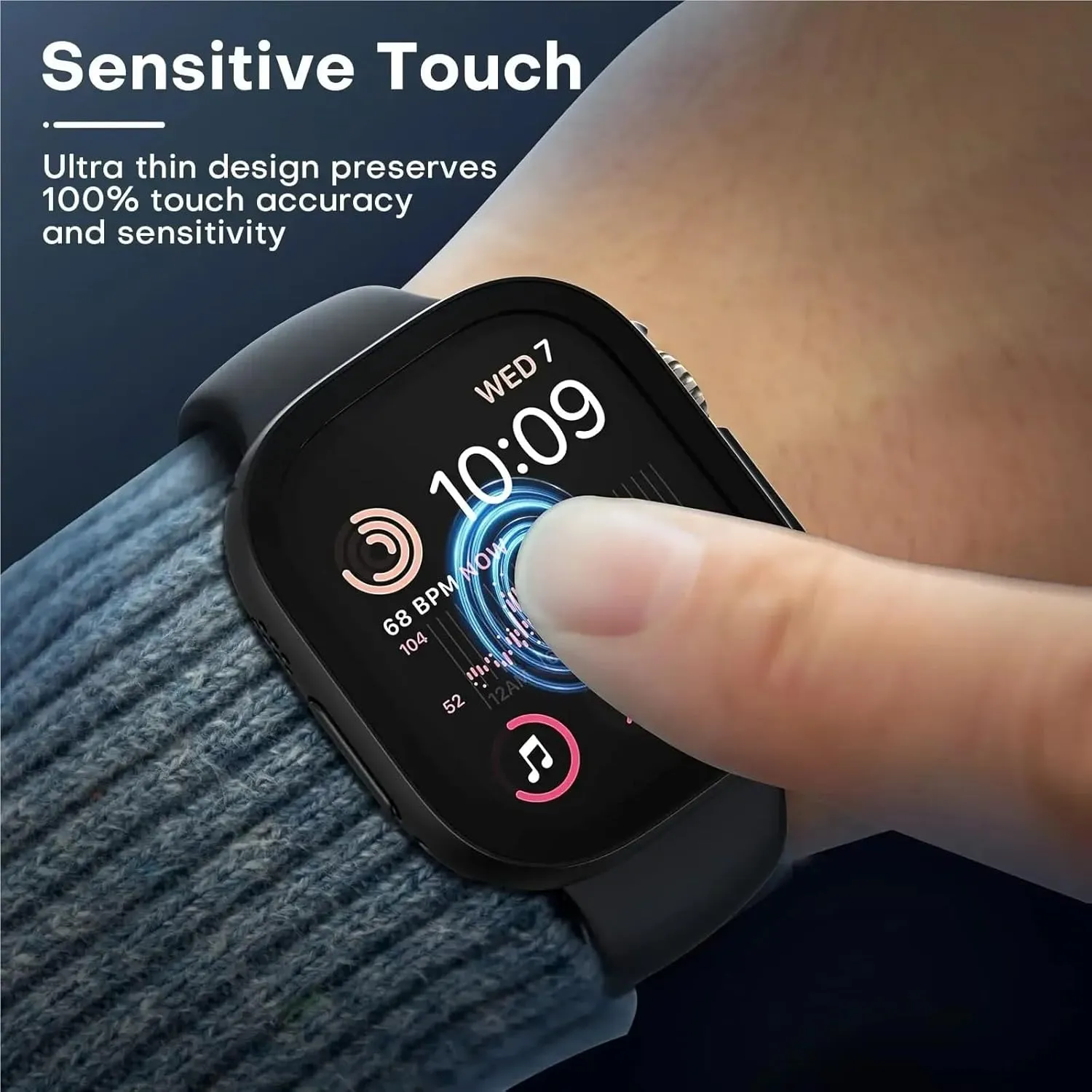 Watch Ultra 2 case 49mm smar twatch PC Bumper Screen Protector Tempered Cover iwatch series band Accessories Glass case finance simply absurd scruple void fail For Apple 