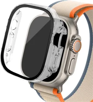 Watch Ultra 2 case 49mm smar twatch PC Bumper Screen Protector Tempered Cover iwatch series band Accessories Glass case finance simply absurd scruple void fail For Apple 