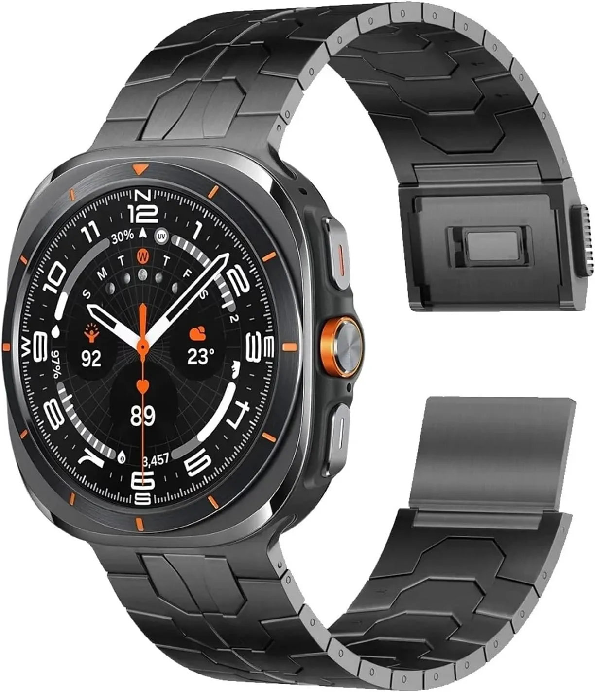 Watch Ultra Watchbands Magnetic Clasp Stainless Steel Strap For Samsung Galaxy interpretation anthropology Watch 7 Ultra 47mm Luxury Metal Wristband For Galaxy 