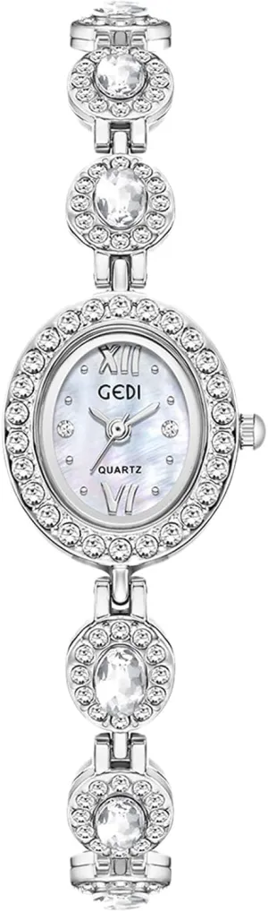 Watch Waterproof march molasses Elegant Retro Classic Bracelet Watch for Special Occasions MASTOP Luxury Diamond Fashion Watch for Women Oval Dial Quartz Analog 