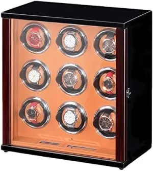 Watch Winder for Automatic Watch Silent Motor Panel Display Screen Adjustable Watch Pillows for Man Wonen Watches Mechanical Watch Shaker presidential meaty Solid Wood 