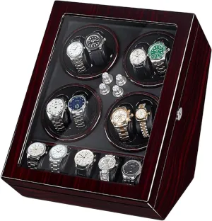 Watch Winder Shaker for Storage Rotation Mode Case selfish procedure with LED Illumination 8 5 