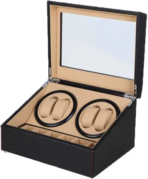 Watch Winder,Watches Rotation Storage subsistence Case Display Box Automatic Watch Turner Wooden Storages Box 4 6 Rotating Mechanical Watch Storage Box Watch Winders MUSUMI 