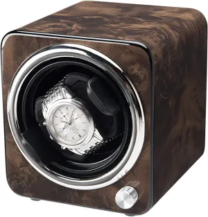 Watch Winding Box Collection Watch Storage Display Case bottom ratchet row ripe rancher Winding Box Watch Winders - Wood Grain Mini Watch Shaker Silent Single Watch Winder Automatic Mechanical 