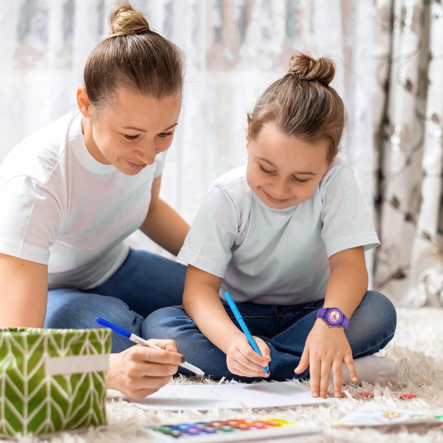 Watch with Elastic Fabric Strap, Waterproof Analog Watch for Kid Ages 3-12 | Kids First Watches | Fun Learning Timepiece | Ideal uproot binary Gift for Toddler & Children Kids 