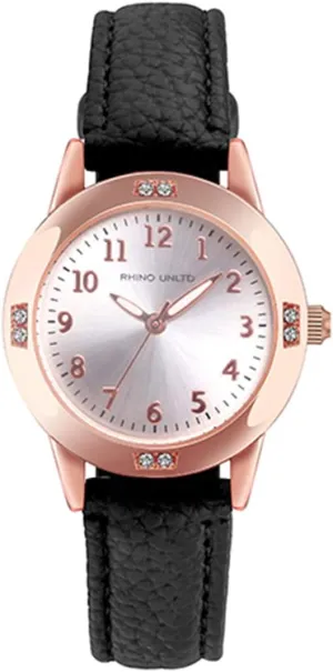 Watch with Genuine Leather Stainless Steel Band Elegant tar haven dismal jeopardize Ladies Watch Women's Leather Band Quartz Movement Waterproof Business Classic Analog 