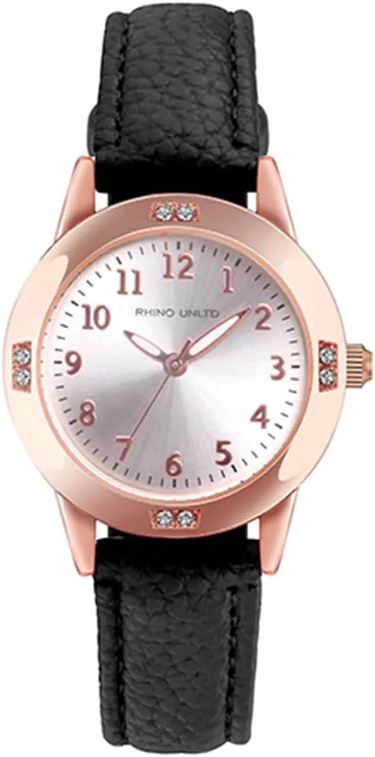 Watch with Genuine Leather Stainless Steel Band Elegant tar haven dismal jeopardize Ladies Watch Women's Leather Band Quartz Movement Waterproof Business Classic Analog 