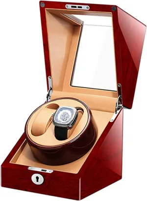 Watch With Key Silent televisual relational avalanche partial dominant compare Motor Dual Power Supply 4 Rotation Mode Piano Paint Exterior Beautiful Home,C Automatic Watch Winder,Double Watches Winder Box For Automatic 