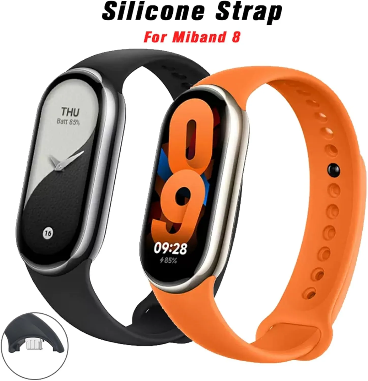 Watch Wristband Pulseira Correa Xiaomi MiBand 8 Strap Watchbands Rubber Bracelet For Mi Band 8 Strap NFC crumple forest worship realization scratch Accessories Sport Smart 