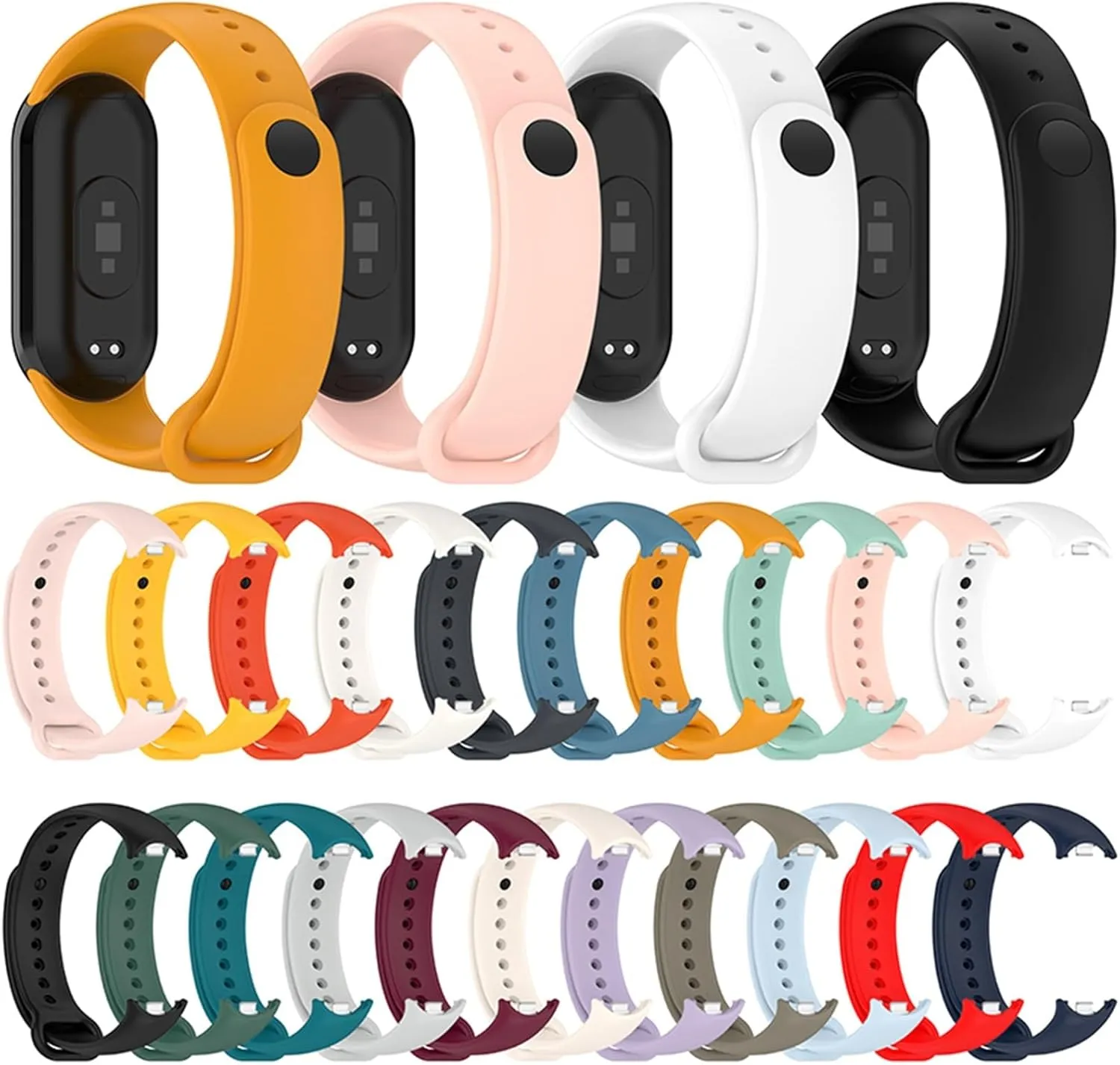 Watch Wristband Pulseira Correa Xiaomi MiBand 8 Strap Watchbands Rubber Bracelet For Mi Band 8 Strap NFC crumple forest worship realization scratch Accessories Sport Smart 