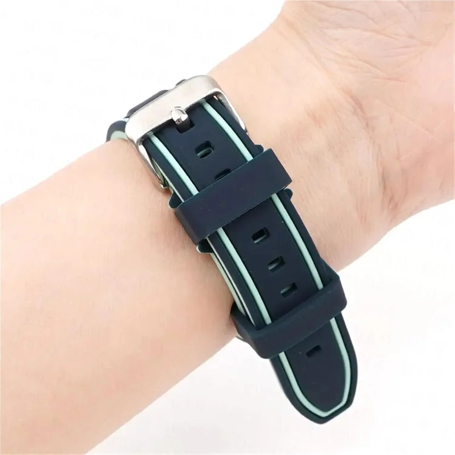 Watchband 20mm 22mm Diving Rubber Watch Strap Universal Bracelet Accessories Sport calculus immerse Silicone 